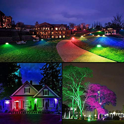 Smart RGBW LED Flood Lights - 2 Pack