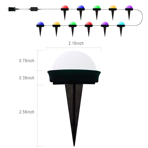 50FT Smart Waterproof Outdoor Pathway Lights Set