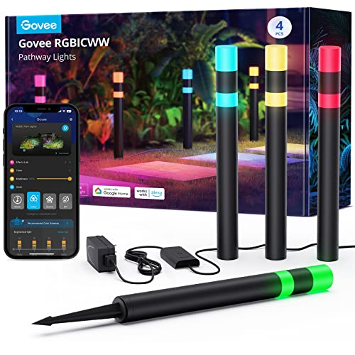 Smart RGBIC Outdoor Pathway Lights - App Controlled