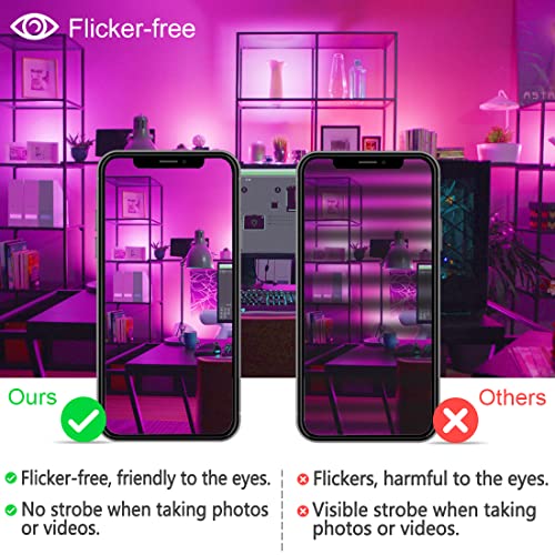 Smart RGB LED Flood Lights with APP Control - 2 Pack