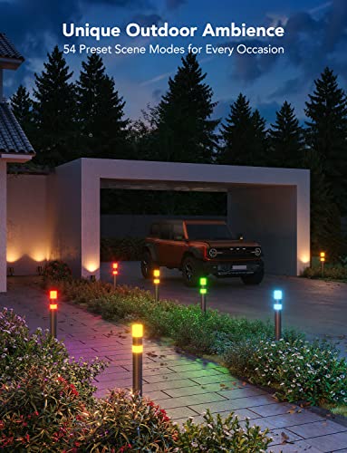 Smart RGBIC Outdoor Pathway Lights - App Controlled
