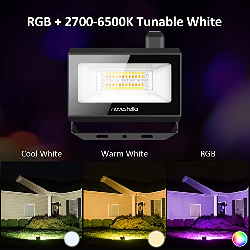 Smart RGB+CW LED Flood Lights - 4 Pack