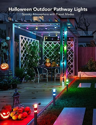 Smart RGBIC Outdoor Pathway Lights - App Controlled