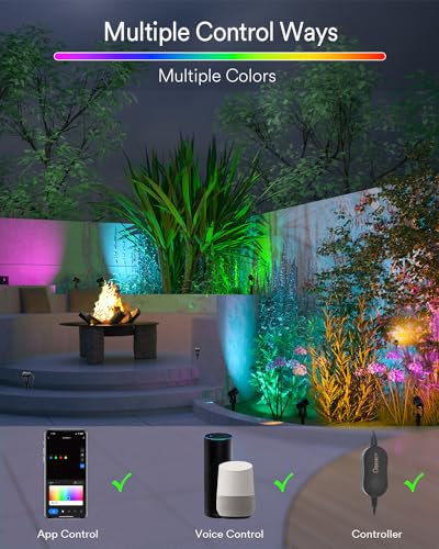 Ligency Smart Outdoor RGBW Spot Lights with Alexa