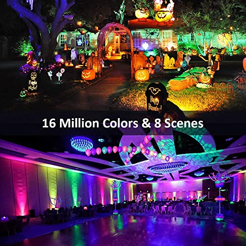 Smart RGB+CW LED Flood Lights - 4 Pack