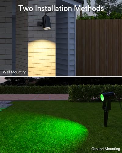 Ligency Smart Outdoor RGBW Spot Lights with Alexa