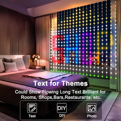 Smart USB Curtain Lights with App Control – 400 LEDs