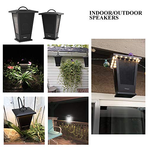 Bluetooth Waterproof Speakers with LED Lights - 2 Pack