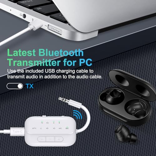 2-in-1 Bluetooth Transmitter & Receiver V5.3