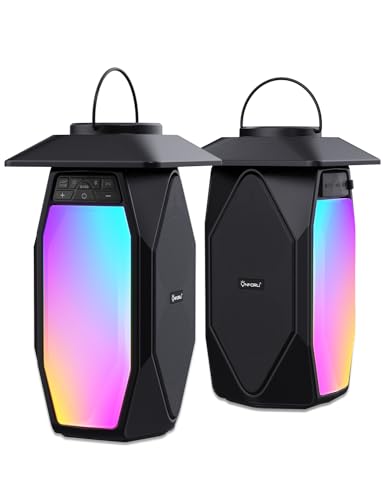 Waterproof Bluetooth Lantern Speakers with RGB Lights