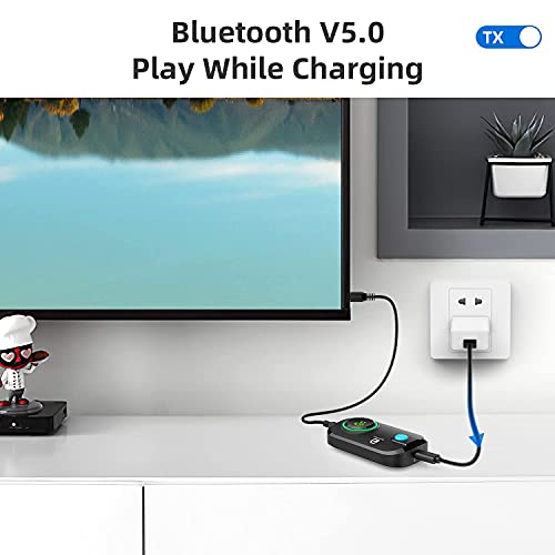 ByDiffer Bluetooth 5.0 Audio Transmitter & Receiver