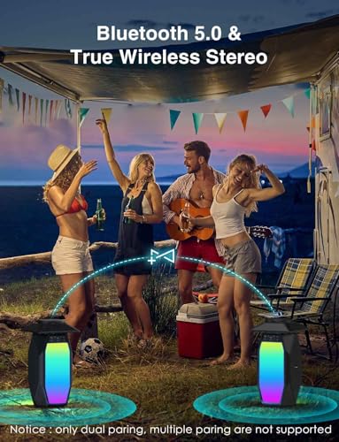 Waterproof Bluetooth Lantern Speakers with RGB Lights