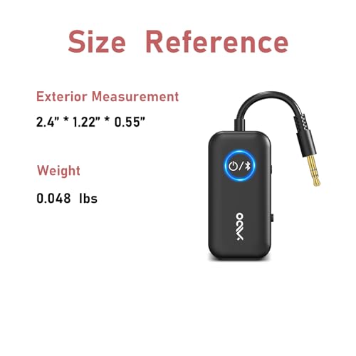 YMOO Bluetooth 5.3 Wireless Audio Adapter for TV