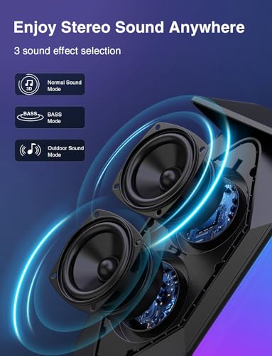 Waterproof Bluetooth Lantern Speakers with RGB Lights