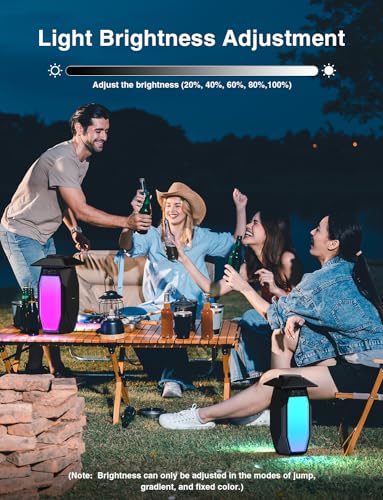 Waterproof Bluetooth Lantern Speakers with RGB Lights