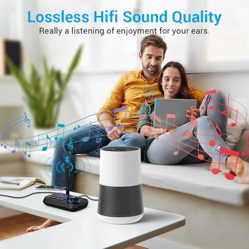 Ainostone 3-in-1 Bluetooth Audio Adapter with LCD Display