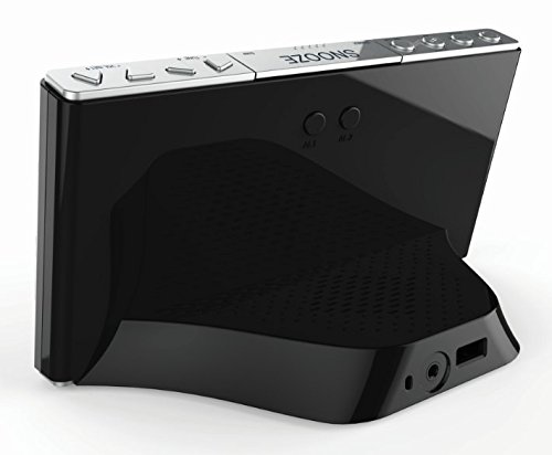 Emerson Smartset Sound Therapy Alarm Clock Radio with White Noise/Nature Sounds 1.8" LED Display Black/Blue, ER100105