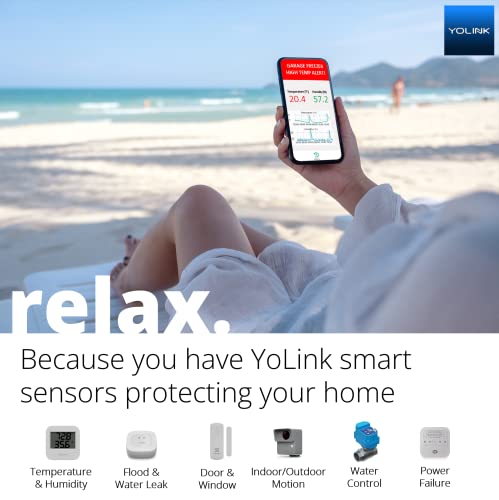 YoLink Smart Power Fail Alarm & Hub Kit, Smart Home Starter Kit with AC Power Outage Alert, LoRa Long-Range, Remote Monitoring, App Alerts, Text/SMS, Email Alerts, Alexa, IFTTT, Google Assistant