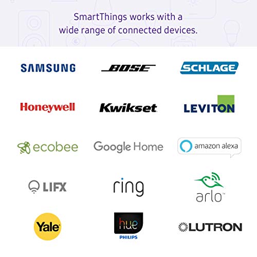 Samsung SmartThings Hub 3rd Generation [GP-U999SJVLGDA] Smart Home Automation Hub Home Monitoring Smart Devices - Alexa Google Home Compatible - White (Renewed)