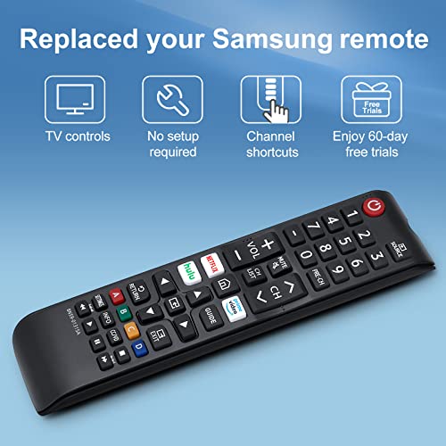 【Pack of 2】 New Universal Remote for all Samsung TV Remote, Replacement Compatible for All Samsung Smart TV, LED, LCD, HDTV, 3D, Series TV
