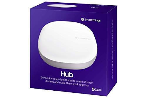 Samsung SmartThings Hub 3rd Generation [GP-U999SJVLGDA] Smart Home Automation Hub Home Monitoring Smart Devices - Alexa Google Home Compatible - White (Renewed)