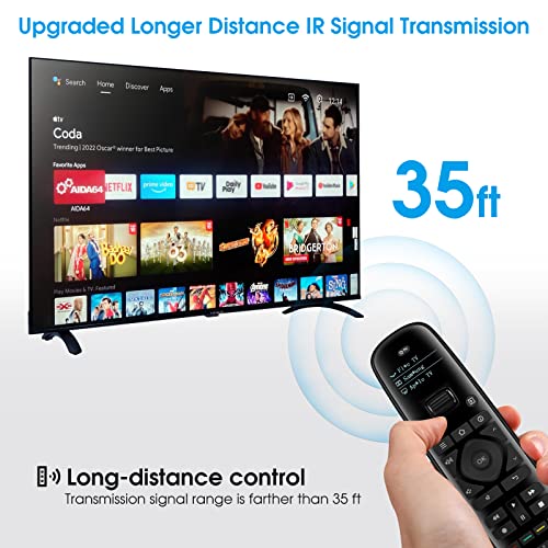 SofaBaton U2 Universal Remote with Smartphone APP, Long Range Infrared, All in One Universal Remote Control Compatible for Smart TVs/DVD/STB/Projector/Streaming Players/Blu-ray