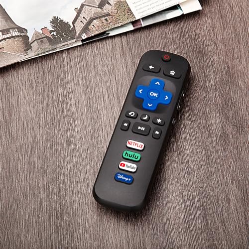 (Pack of 2) Replacement Remote Control Only for Roku TV, Compatible for TCL Roku/Hisense Roku/Onn Roku/Philips Roku Smart TVs(Not for Stick and Box)