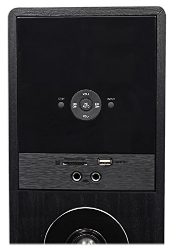 Rockville TM80B Black Home Theater System Tower Speakers 8" Sub/Bluetooth/USB