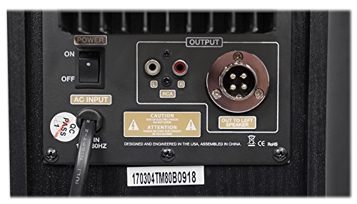 Rockville TM80B Black Home Theater System Tower Speakers 8" Sub/Bluetooth/USB