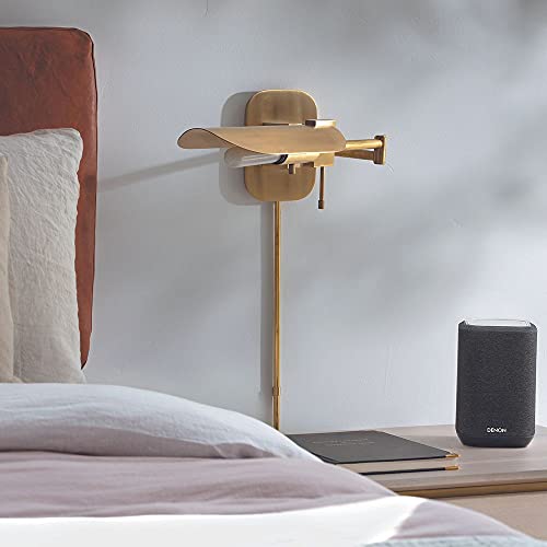 Denon Home 150 Wireless Smart Speaker – Compact Design, Wi-Fi & Bluetooth, HEOS Built-in, Alexa Built-in, Siri & AirPlay 2, Spotify Connect, Multi-Room Support, Black