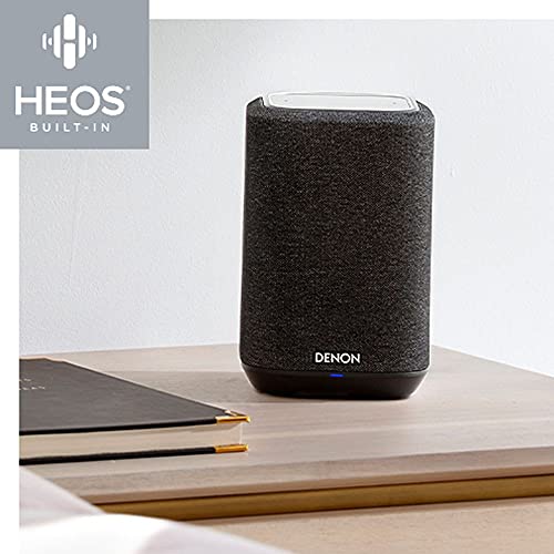 Denon Home 150 Wireless Smart Speaker – Compact Design, Wi-Fi & Bluetooth, HEOS Built-in, Alexa Built-in, Siri & AirPlay 2, Spotify Connect, Multi-Room Support, Black