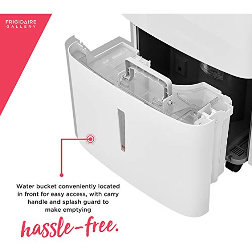 Frigidaire 50-Pint Smart Dehumidifier for Basement, Garage, Attic, 115V, Energy Star Moisture Absorber with Timer, Wi-Fi, App Control and Amazon Alexa & Google Home Compatibility in White