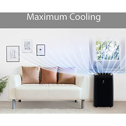 LG 8,000 BTU Smart Portable Air Conditioner, 115V, Cools 350 Sq.Ft. (14' x 25' Room Size), Portable Air Conditioner for Home with Voice Control, Works ThinQ, Amazon Alexa, and Hey Google