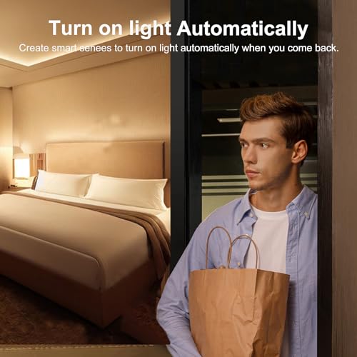 PHOVOLT WiFi Motion Sensor: Smart Motion Detector with App Alerts, Wireless Contact Sensor for Smart Home Automation, Compatible with Alexa Echo (1 Pack), PH-P01