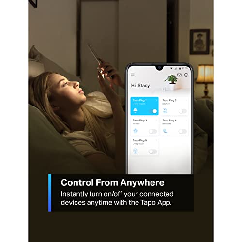 TP-Link Tapo Smart Plug Mini 15A, Smart Home Wi-Fi Plug, Super Easy Setup, Compatible with Alexa & Google Home, No Hub Required, UL Certified, 2.4G WiFi Only, White, Tapo P105(4-Pack)