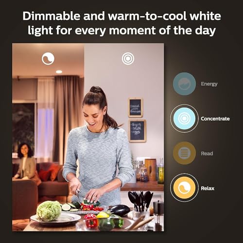 Philips Hue Smart 60W A19 LED Bulb - Soft Warm White Light - 2 Pack - 800LM - E26 - Indoor - Control with Hue App - Works with Alexa, Google Assistant and Apple Homekit