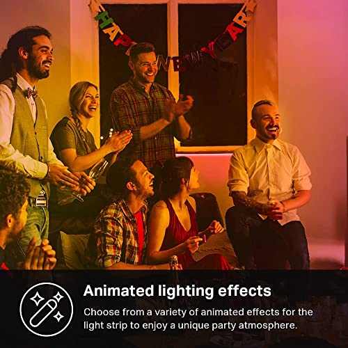 Kasa Smart LED Light Strip, 50 Color Zones RGBIC, 16.4ft Wi-Fi LED Strip Works w/ Alexa, Google Home & SmartThings, High Brightness, 16M Colors, PU Coating, Trimmable, 2 Yr Warranty (KL420L5)