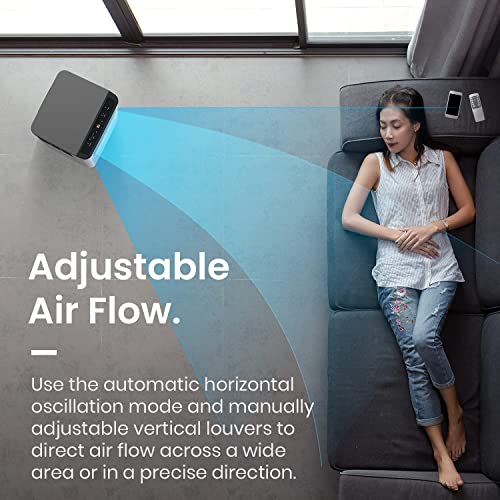 Pro Breeze 4 in 1 Portable Air Conditioner for Room 10000 BTU 450SqFt Air Conditioning Unit, Smart Air Conditioner with Fan, Dehumidifier, Night, Timer, Window Venting Kit, Wifi Portable AC Unit