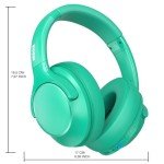 MIDOLA Bluetooth Over-Ear Headphones with Microphone