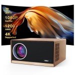 XIDU 1080P Outdoor Projector with WiFi 6