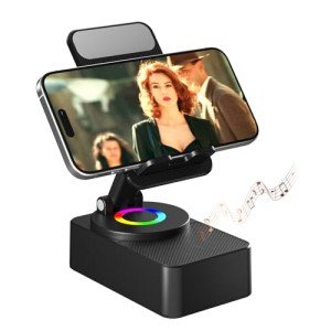 Bluetooth Speaker Phone Stand with LED and Anti-Slip