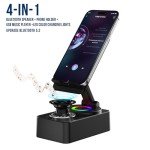 Bluetooth Speaker Phone Stand with LED and Anti-Slip