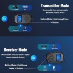 4-in-1 Bluetooth 5.0 Transmitter Receiver Adapter
