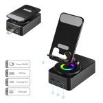 Bluetooth Speaker Phone Stand with LED and Anti-Slip
