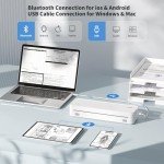 JADENS Wireless Portable Printer for Smart Home
