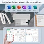 JADENS Wireless Portable Printer for Smart Home