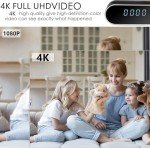 4K WiFi Hidden Clock Camera with Night Vision