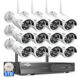 Hiseeu 16CH 4K Wireless Security Camera System