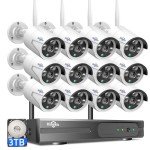 Hiseeu 16CH 4K Wireless Security Camera System