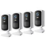 MUBVIEW 4-Pack Wireless Outdoor Security Cameras